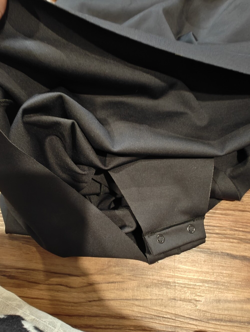 SKIMS Black Body Long Sleeve Slip Dress - Picture 8 of 12